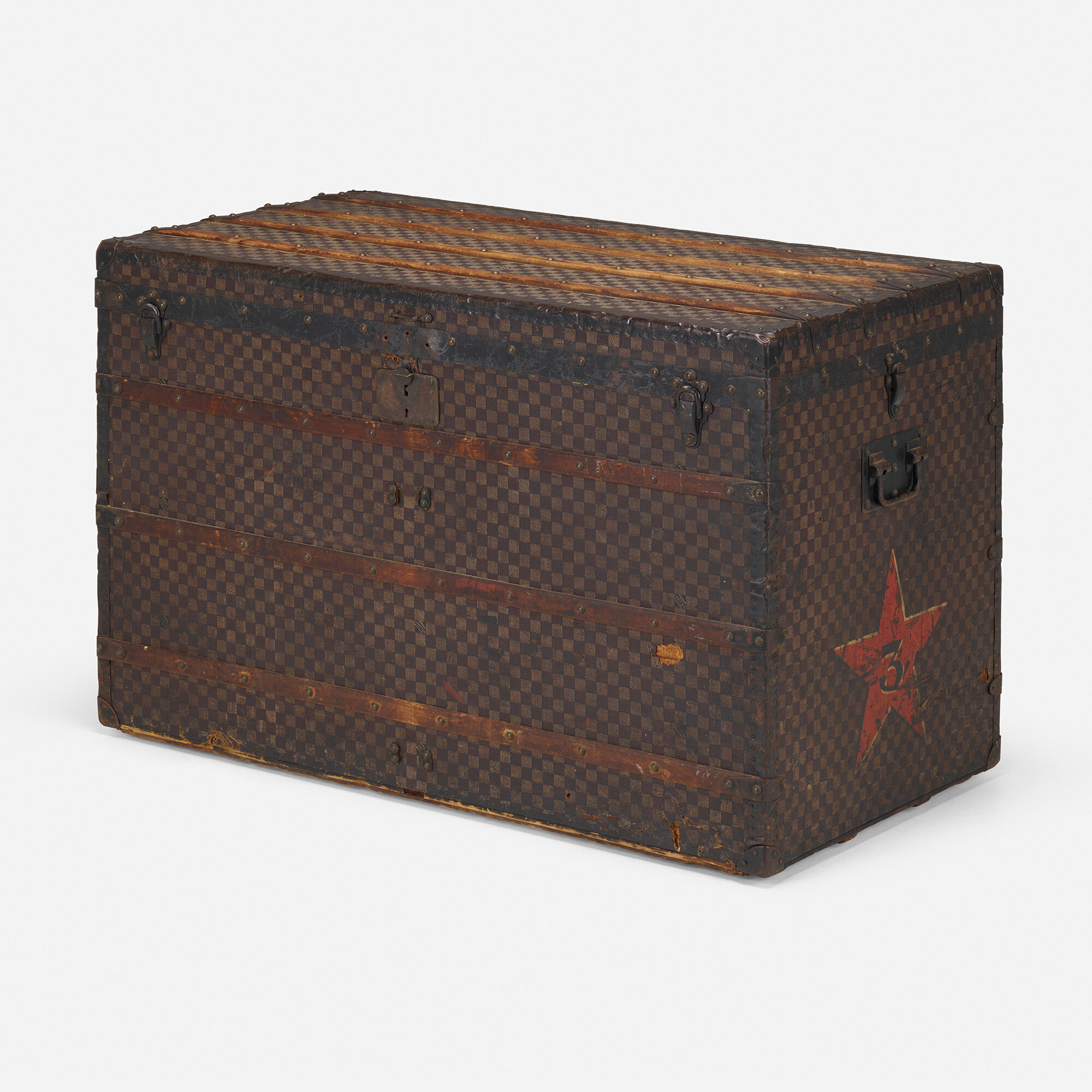Louis Vuitton Steamer Trunk, Early 20th C. for sale at auction on